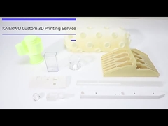 Белые 3D-печатные компоненты с гладкой поверхностью